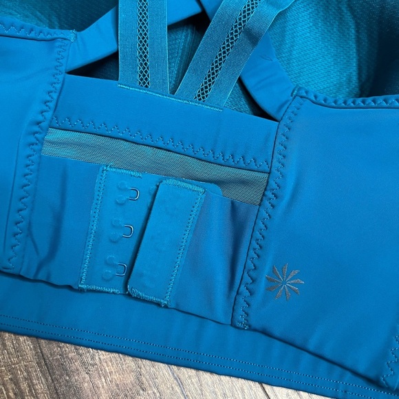 Athleta Gigi high support sports bra deep water teal size small - Picture 3 of 8